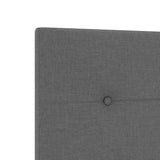 Testiera con testiera Grigio scuro 200 cm Tessuto