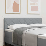 Testiera con testiera Grigio chiaro 160 cm Pelle Sintetica
