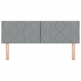 Testiera con testiera Grigio chiaro 160 cm Pelle Sintetica