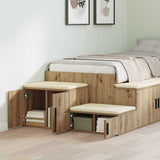 Armadio 2 pcs Rovere artigianale 127 x 41 x 40 cm