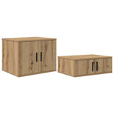 Armadio 2 pcs Rovere artigianale 127 x 41 x 40 cm