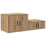 Armadio 2 pcs Rovere artigianale 127 x 41 x 40 cm