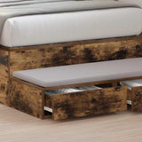 Cassetti per letto con cassetto Rovere fumé 80 x 36,5 x 16,5 cm