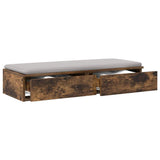 Cassetti per letto con cassetto Rovere fumé 80 x 36,5 x 16,5 cm