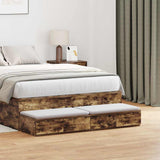 Cassetti per letto Rovere fumé 120 x 36,5 x 16,5 cm