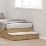 Cassetti per letto Rovere artigianale 75 x 36,5 x 16,5 cm