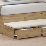 Cassetti per letto Rovere artigianale 75 x 36,5 x 16,5 cm
