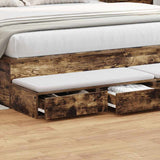 Cassetti per letto Rovere fumé 180 x 36,5 x 16,5 cm