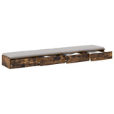Cassetti per letto Rovere fumé 180 x 36,5 x 16,5 cm
