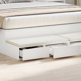 Cassetti per letto con cassetto Bianco 135 x 36,5 x 16,5 cm