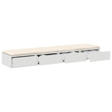 Cassetti per letto con cassetto Bianco 135 x 36,5 x 16,5 cm