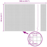 Recinzione in Rete Saldato Verde 1.4 x 10 m