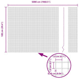 Recinzione in Rete Saldato 5000 x 100 cm Grigio