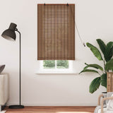 Tenda a rullo con tende Marrone 80 x 220 cm Bambù