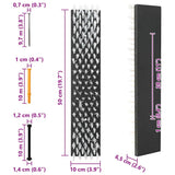 Spazzole per il bestiame Nero e Bianco 50 x 10 x 6.5 cm