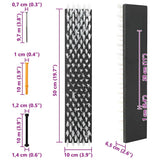 Spazzole per il bestiame Nero e Bianco 50 x 10 x 6.5 cm