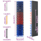 Spazzole per il bestiame Rosso e Blu 50 x 10 x 6.5 cm