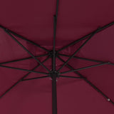 Ombrello da giardino Rosso Bordeaux 295 x 295 x 245 cm