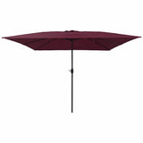 Ombrello da giardino Rosso Bordeaux 295 x 295 x 245 cm