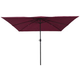 Ombrello da giardino Rosso Bordeaux 295 x 295 x 245 cm