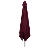 Ombrello da giardino Rosso Bordeaux 295 x 295 x 245 cm