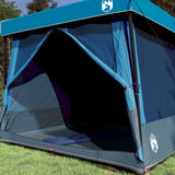 Set di Tende da Campeggio con tetto 2 pcs Blu Taffeta e Tessuto