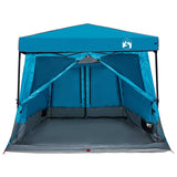Set di Tende da Campeggio con tetto 2 pcs Blu Taffeta e Tessuto