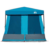 Set di Tende da Campeggio con tetto 2 pcs Blu Taffeta e Tessuto