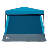 Set di Tende da Campeggio con tetto 2 pcs Blu Taffeta e Tessuto