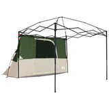 Set di Tende da Campeggio 2 pcs Verde Taffeta e Tessuto