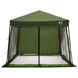 Set di Tende da Campeggio 2 pcs Verde Taffeta e Tessuto