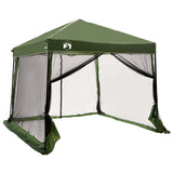 Set di Tende da Campeggio 2 pcs Verde Taffeta e Tessuto
