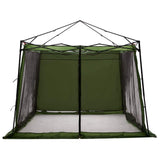 Set di Tende da Campeggio 2 pcs Verde Taffeta e Tessuto