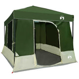 Set di Tende da Campeggio 2 pcs Verde Taffeta e Tessuto