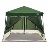 Set di Tende da Campeggio 2 pcs Verde Taffeta e Tessuto