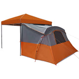 Set di Tende da Campeggio 2 pcs Arancione Taffeta e Tessuto