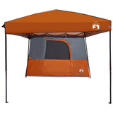 Set di Tende da Campeggio 2 pcs Arancione Taffeta e Tessuto