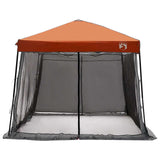 Set di Tende da Campeggio con tetto 2 pcs Grigio e arancione