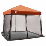 Set di Tende da Campeggio con tetto 2 pcs Grigio e arancione