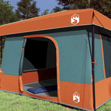 Set di Tende da Campeggio con tetto 2 pcs Grigio e arancione