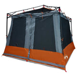 Set di Tende da Campeggio con tetto 2 pcs Grigio e arancione