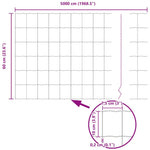 Recinzione Euro Verde 0.6 x 50 m Ferro rivestito in PVC