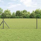 Recinzione Euro Grigio 0,4 x 10 m Ferro rivestito in PVC