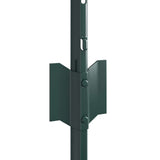 Palo della recinzione 22 pcs Verde 120 cm Acciaio