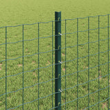 Palo della recinzione 22 pcs Verde 120 cm Acciaio