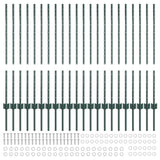 Palo per recinzione interrato 22 pcs Verde 140 cm