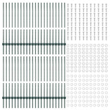 Palo per recinzione interrato 44 pz Verde 140 cm