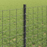 Palo della recinzione 22 pcs Grigio 100 cm Acciaio