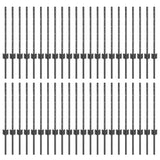 Palo per recinzione interrato 44 pz Grigio 100 cm
