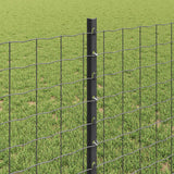 Pali per Recinzione 44 pcs Grigio 120 cm Acciaio